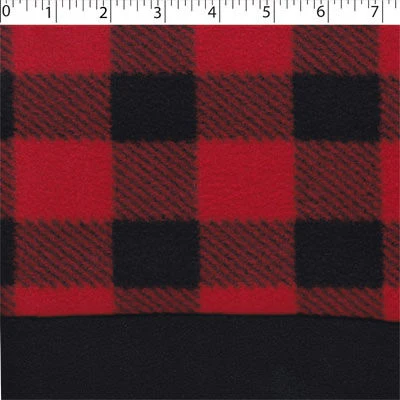 PLAID BONDED FLEECE