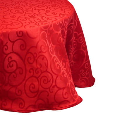 VOLUTE TABLECLOTH 72" ROUND - Image 3