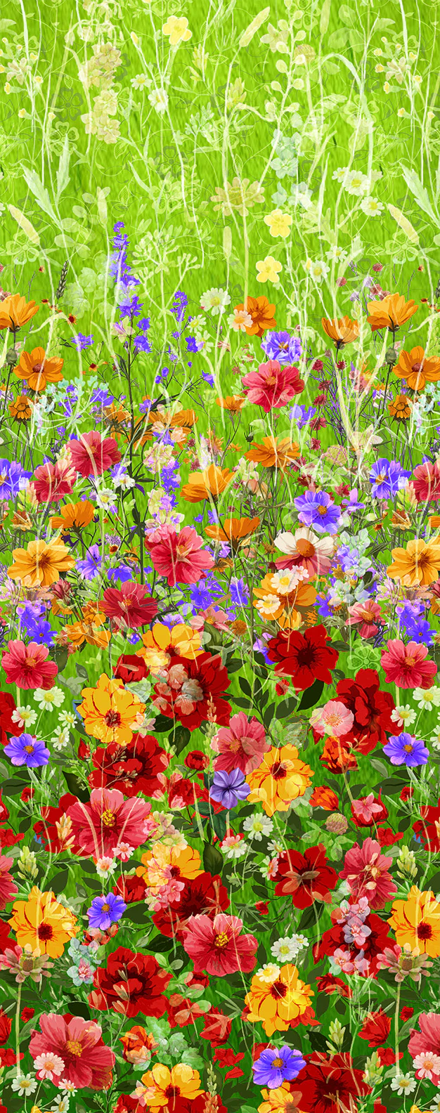 FLORAL FIELDS - 001 GREEN - Image 2