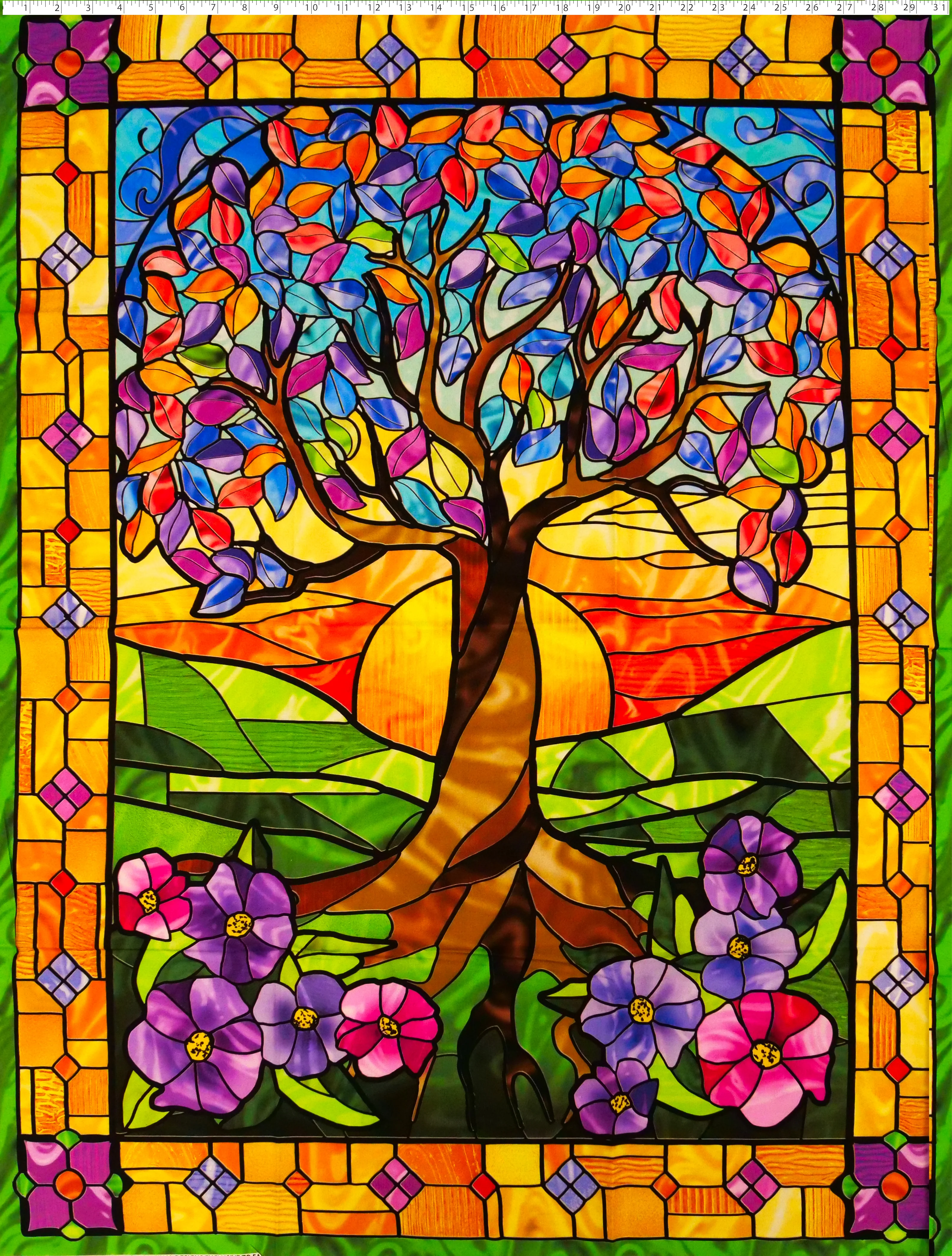 STAINED GLASS PANEL