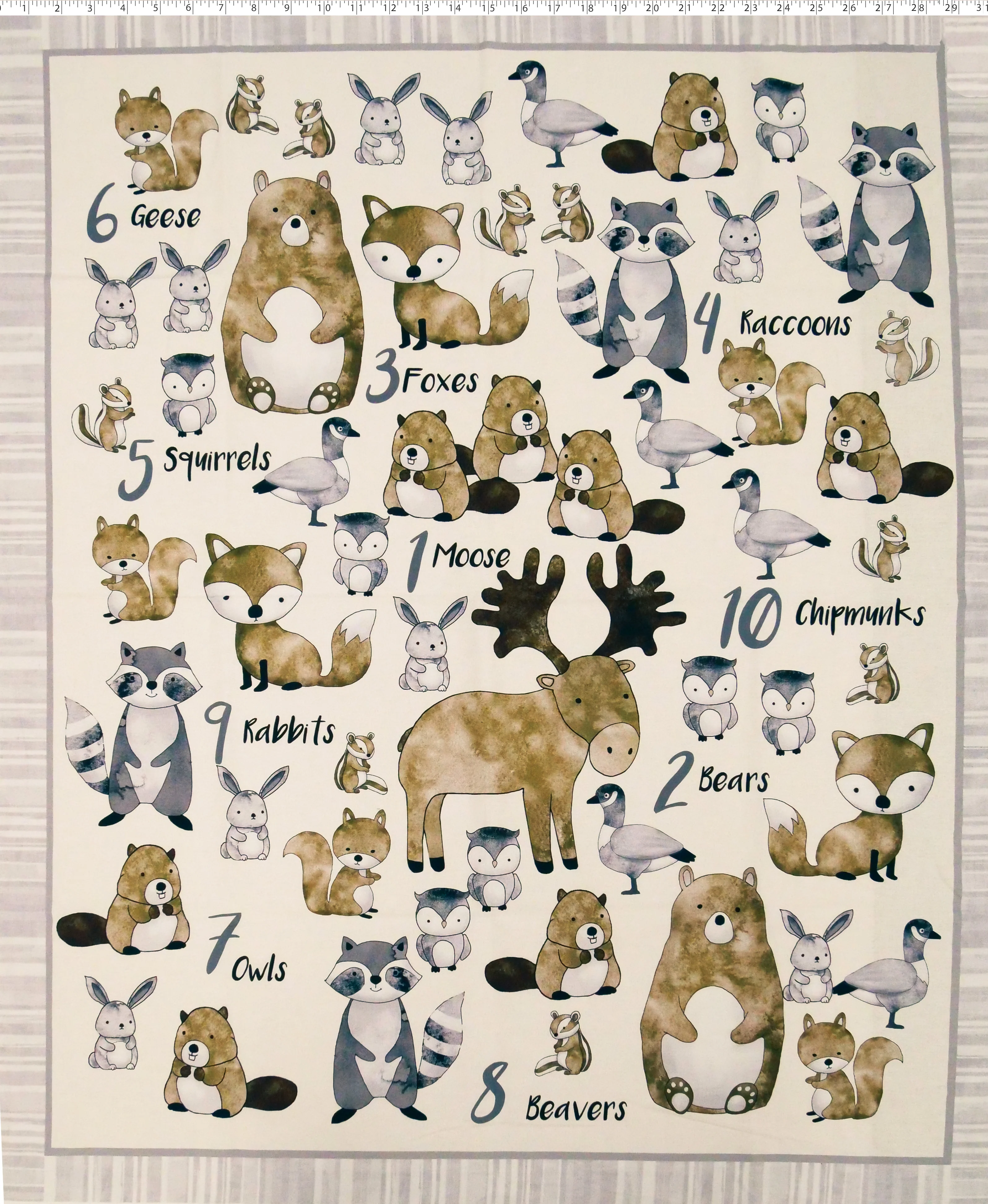 1-2-3 ANIMAL PANEL