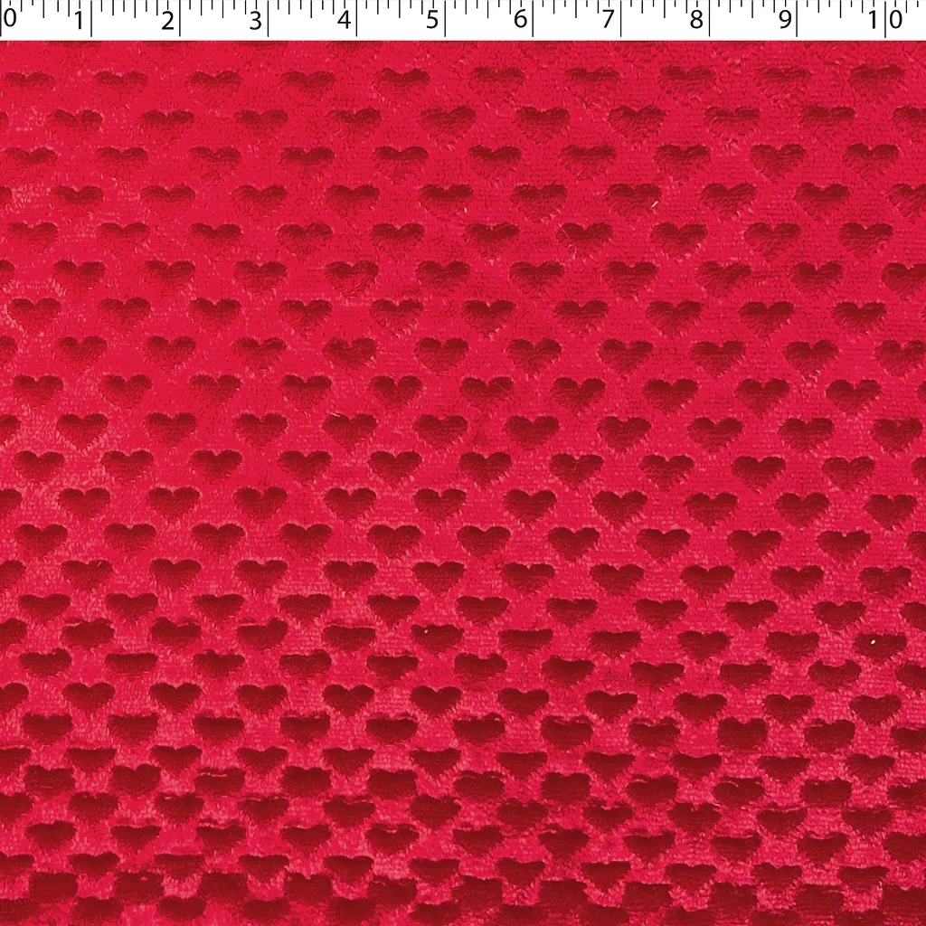 EMBOSSED HEARTS CHENILLE