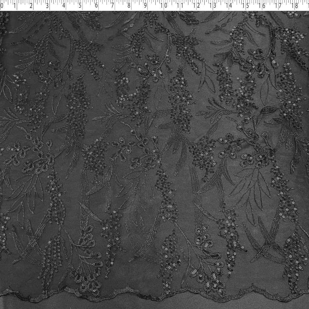 LUCIANA EMBROIDERED SEQUIN TULLE - DOT CLUSTERS - Image 3