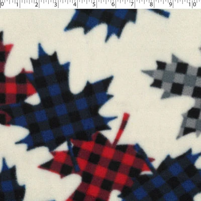 MOUNTAIN FLEECE PRINTS - MAPLE LEAFS - Image 3