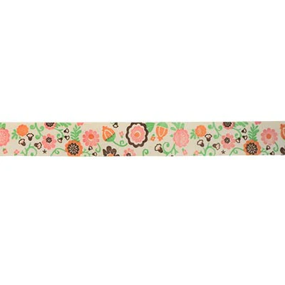 SINGLE FACE ROSETTE WOVEN TAPE 15MM