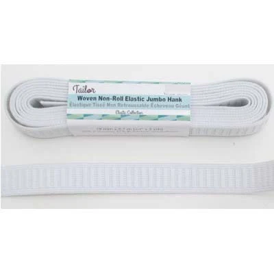 ELASTIC WOVEN NON-ROLL JUMBO HANKS 19MM