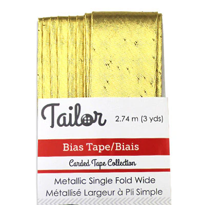 BIAS TAPE WIDE SINGLE FOLD - METALLIC - Image 2