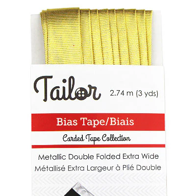 DOUBLE FOLD BIAS TAPE METALLIC - Image 2