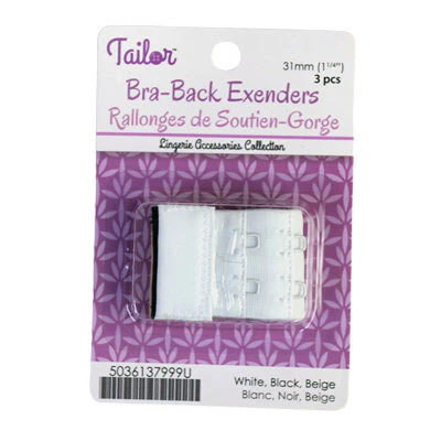 31MM BRA-BACK EXTENDER WITHOUT ELASTIC 3PCS