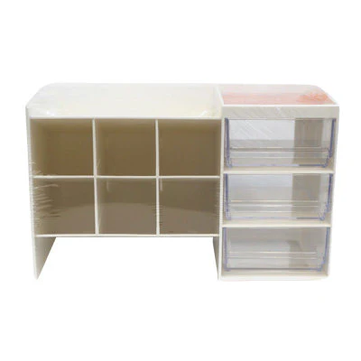 OBLIQUE PLUG IN DESIGN CRAFT AND SEWING ORGANIZER WITH 3 MINI DRAWERS (29773)