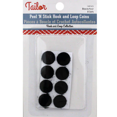 14MM PEEL N STICK HOOK N LOOP COINS LIGHT DUTY - Image 3