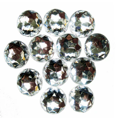 JEWEL EMBELLISHMENTS ROUND 2.5CM