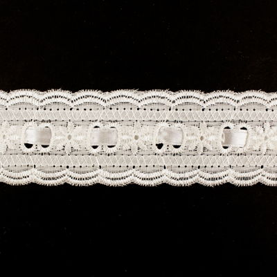 LACE EYELET WITH RIBBON 3.5CM - Image 2