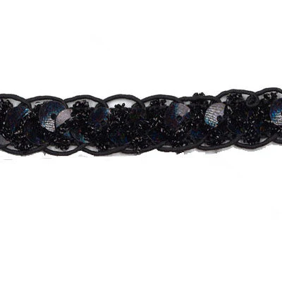 TRIM BRAIDED SEQUIN 1.1CM