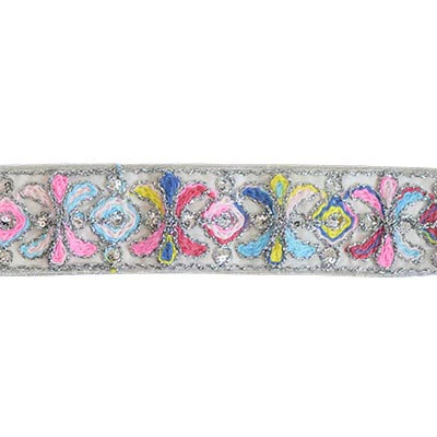 SEQUIN EMBROIDERED TRIM 4.5CM