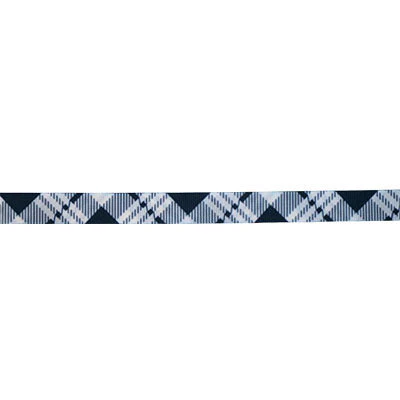 10MM (3/8") WOVEN TAPE TARTAN DIAGONAL PRINT DOUBLE FACED (KJT1572) - Image 2