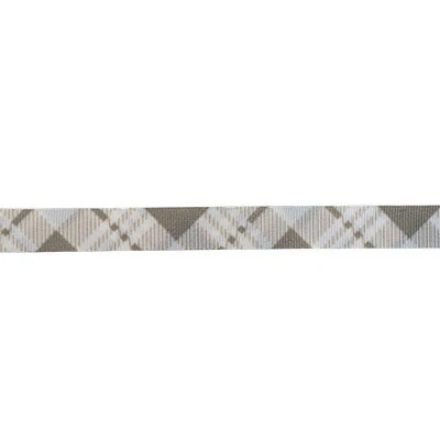 10MM (3/8") WOVEN TAPE TARTAN DIAGONAL PRINT DOUBLE FACED (KJT1572) - Image 4