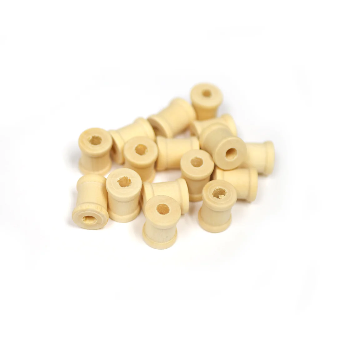 16PCS WOOD BARREL SPOOLS - SMALL - Image 2