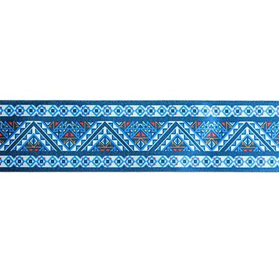 SINGLE FACE SATIN RIBBON WITH GEOMETRIC PRINT 38MM (1.5")