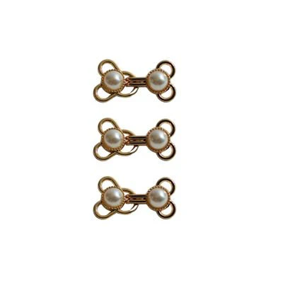 PEARL HOOK AND EYES 3 SETS