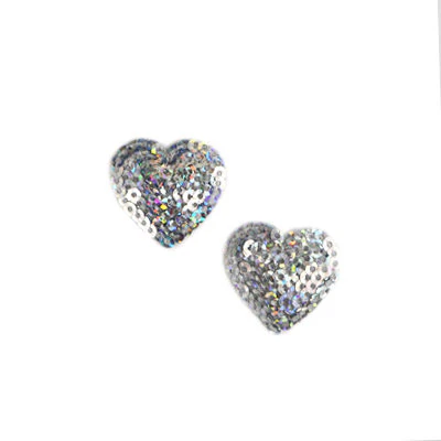 APPLIQUE SEQUIN MINI HEARTS 2.5 X 2.5CM - Image 2