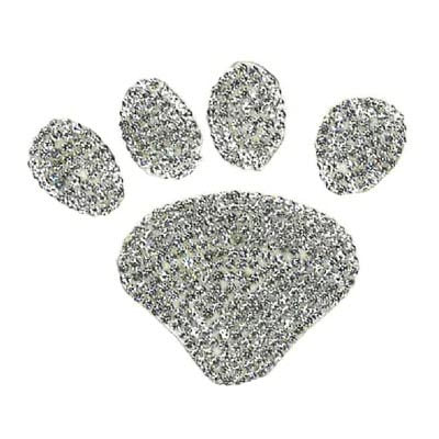 RHINESTONE PAW APPLIQUE 4.3 CM X 3 CM