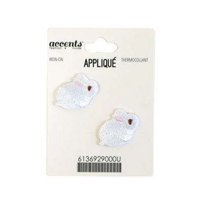MINI RABBITS APPLIQUE 3CM X 2 CM