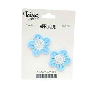 CROCHET APPLIQUE MINI FLOWERS SET 2.7CM X 2.7CM - Image 2