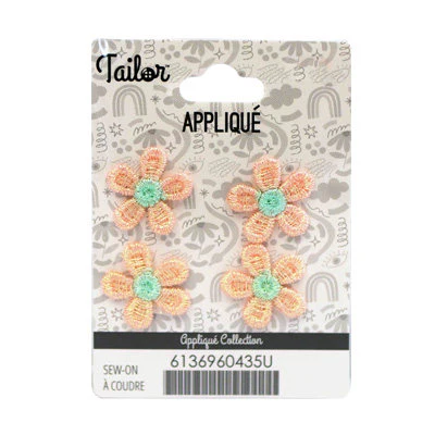 TINY DAISY APPLIQUE - SEW ON - 2*2CM - Image 3
