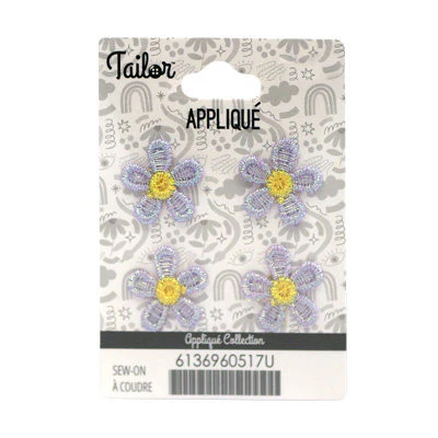 TINY DAISY APPLIQUE - SEW ON - 2*2CM - Image 4
