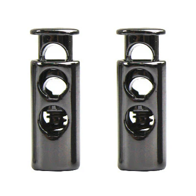 METAL CORD STOP 2 HOLE BULLET 18MMX7MM (5MM HOLE) - Image 2