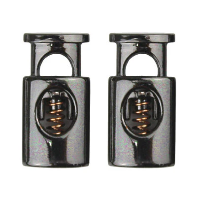 METAL CORD STOP 1 HOLE FLAT BULLET 15MMX10MMX5MM (7MM HOLE) - Image 2