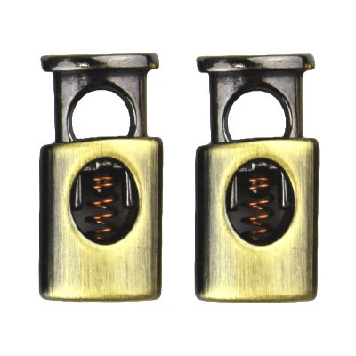 METAL CORD STOP 1 HOLE FLAT BULLET 15MMX10MMX5MM (7MM HOLE) - Image 3