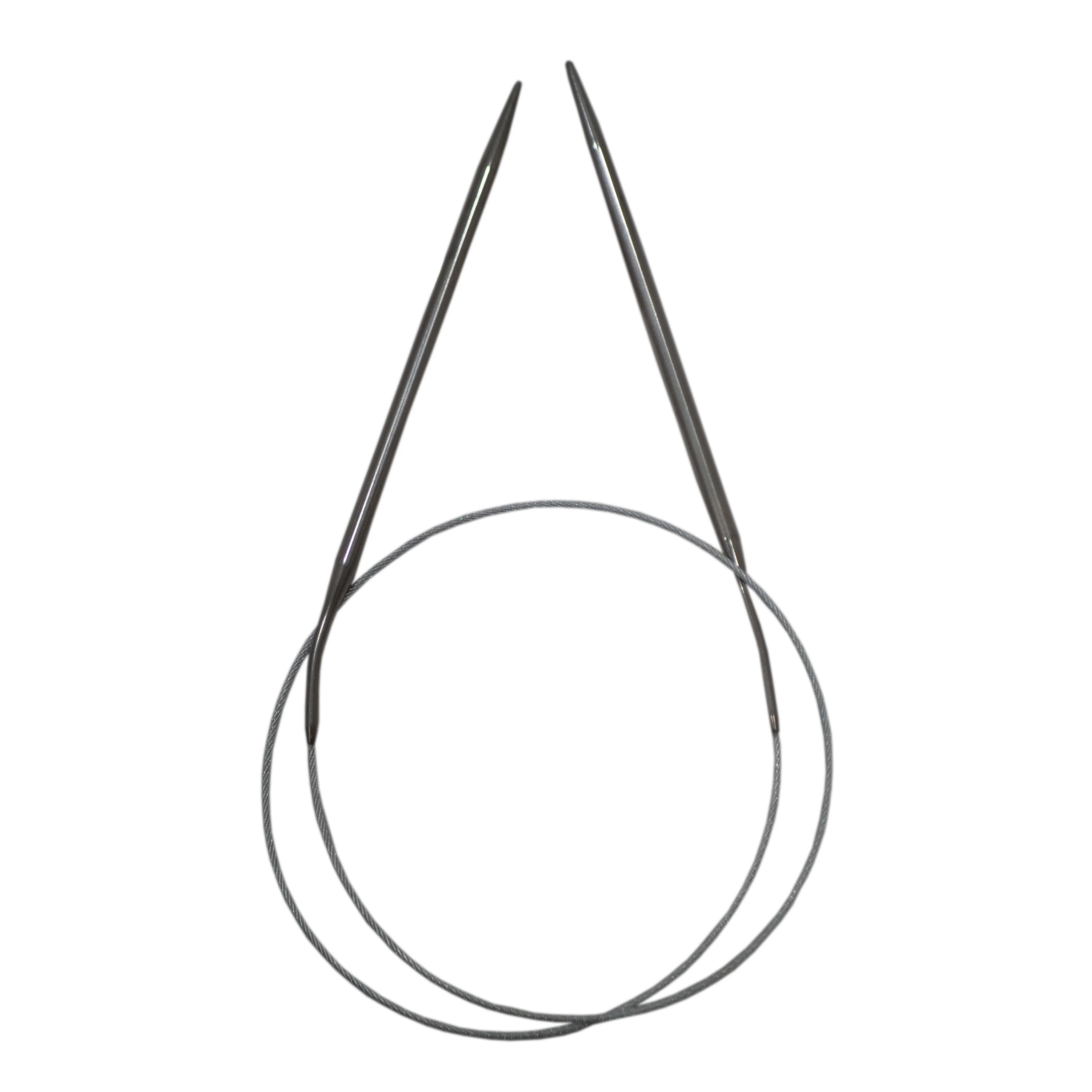 KNITTING NEEDLES - STEEL 80CM CIRCULAR 4.5MM
