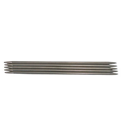 20CM DOUBLE POINTED KNITTING NEEDLES - STEEL 5MM