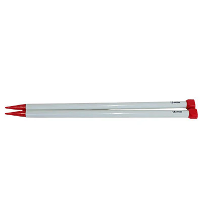 PLASTIC KNITTING NEEDLES - 15MM
