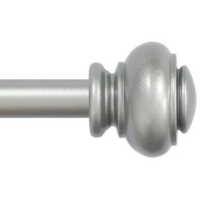 TAILOR HOME DRAPERY ROD 3/4" WITH DOORKNOB FINIALS 48"-84" - Image 3