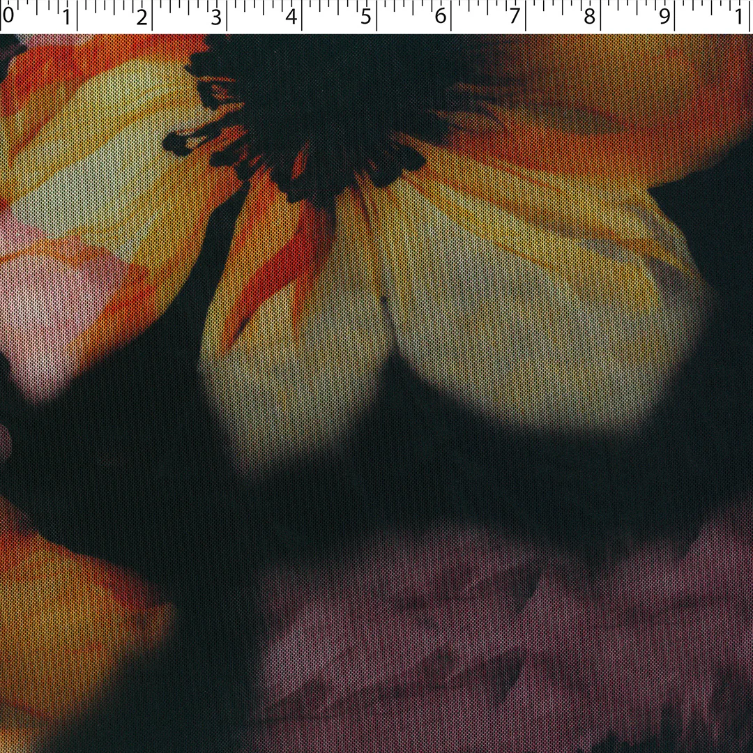 AUTUMN EMBERS - MESH PRINTS - LARGE FLORAL - Image 2