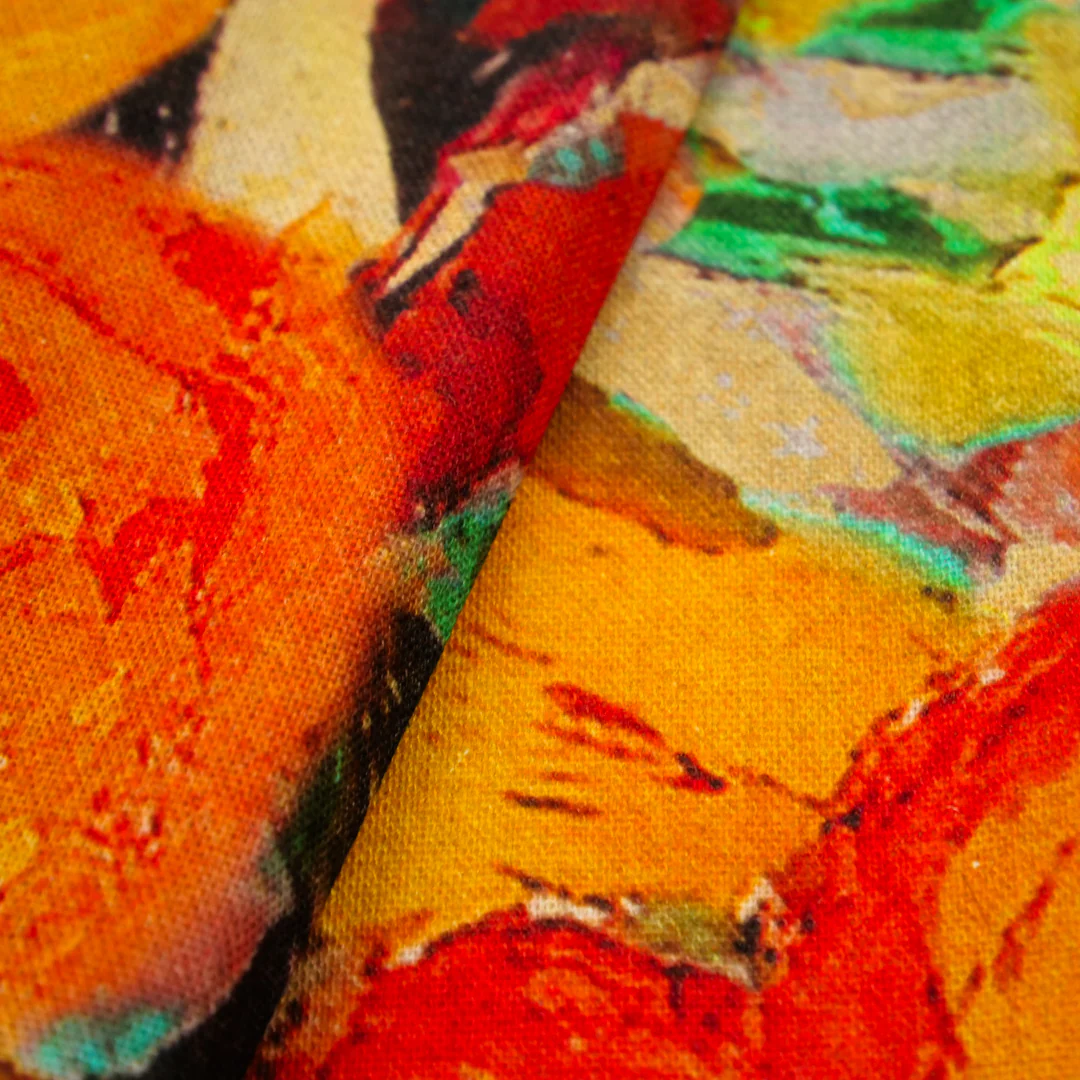 BARBADOS - RAYON/LINEN PRINTS - ABSTRACT FRUIT - Image 3