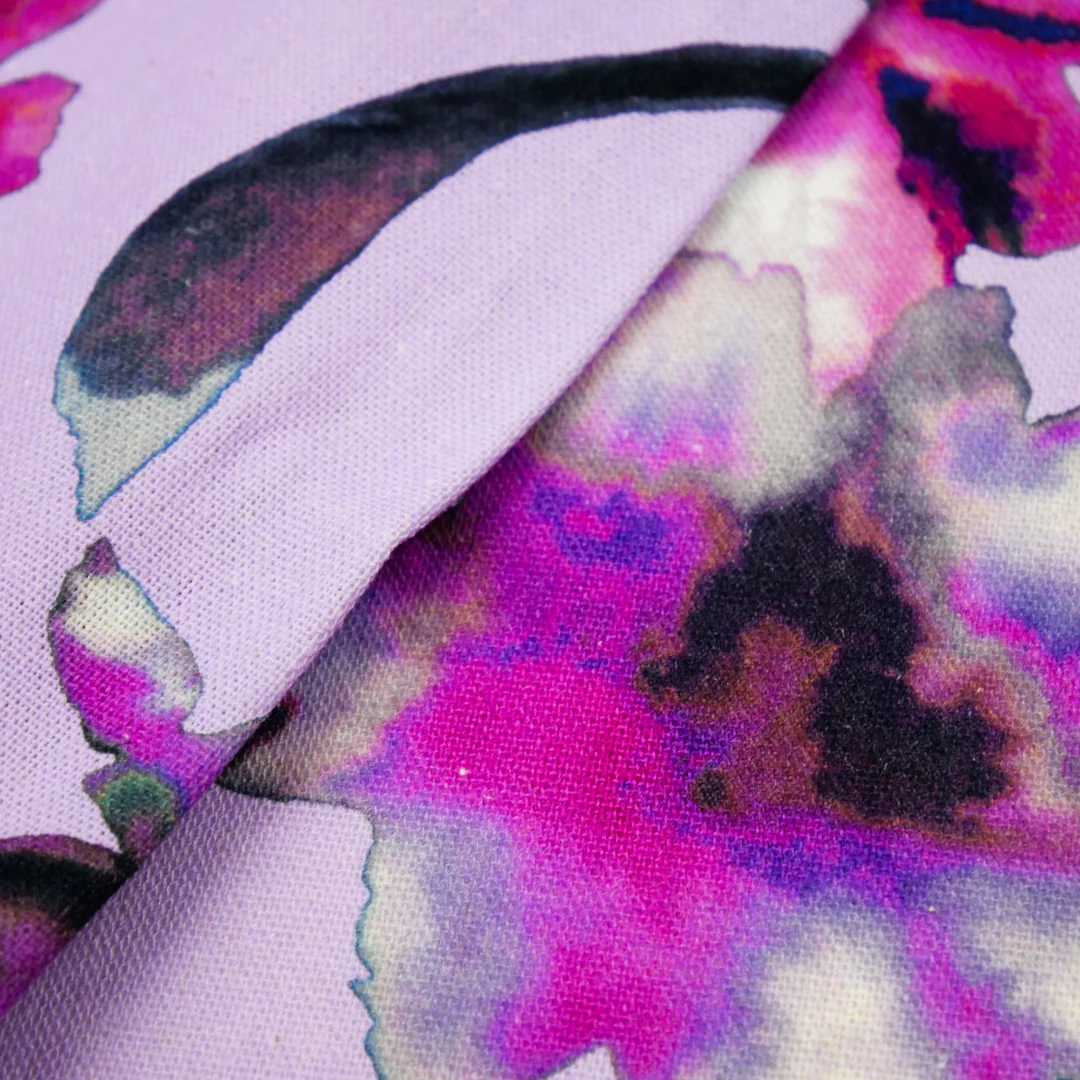 BARBADOS - RAYON/LINEN PRINTS - WATERCOLOR FLORAL - Image 3