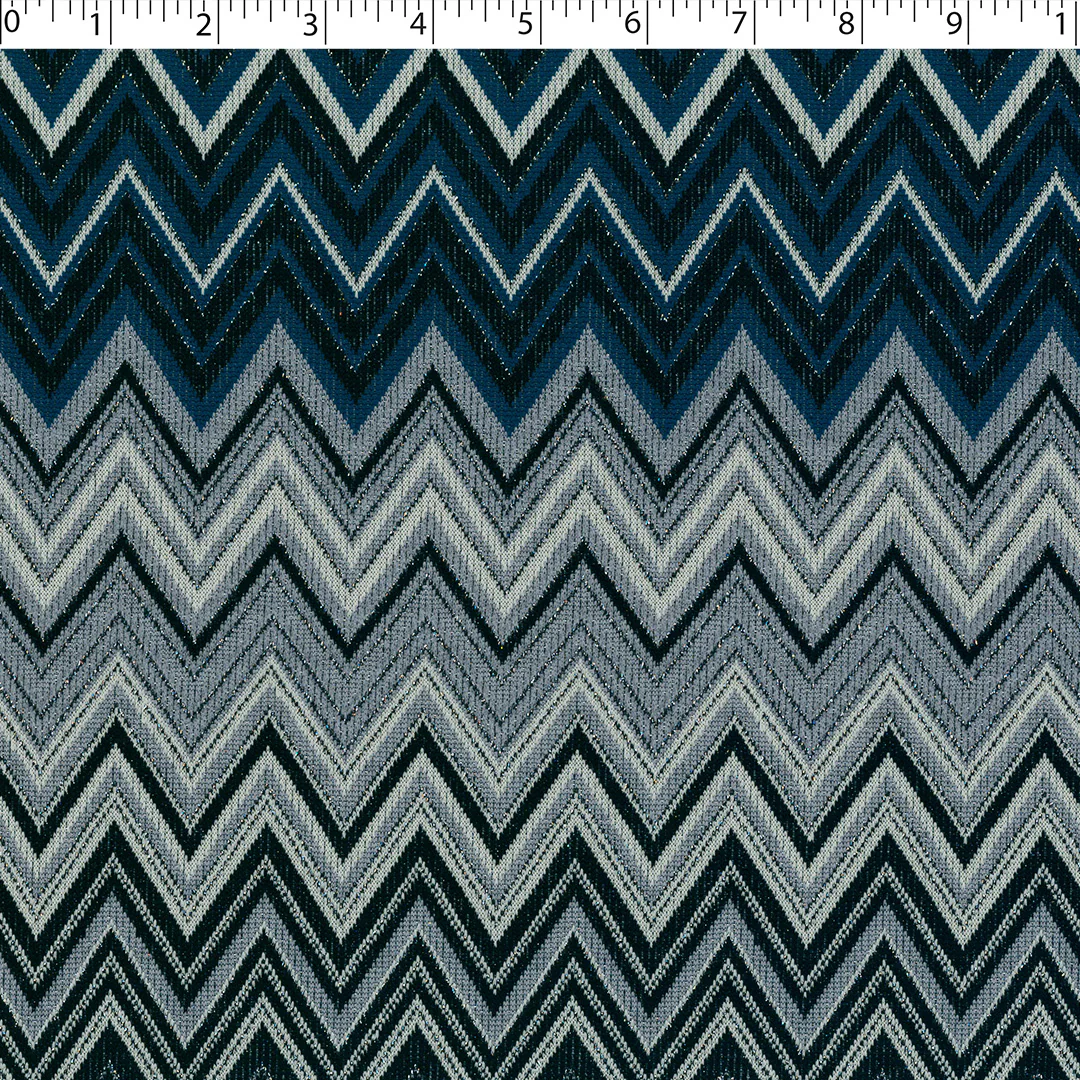 BLUE HORIZON - CHEVRON KNIT PRINT