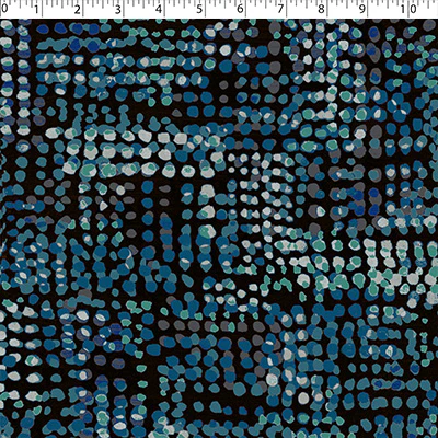 BLUE HORIZON - MESH PRINTS - IRREGULAR DOTS