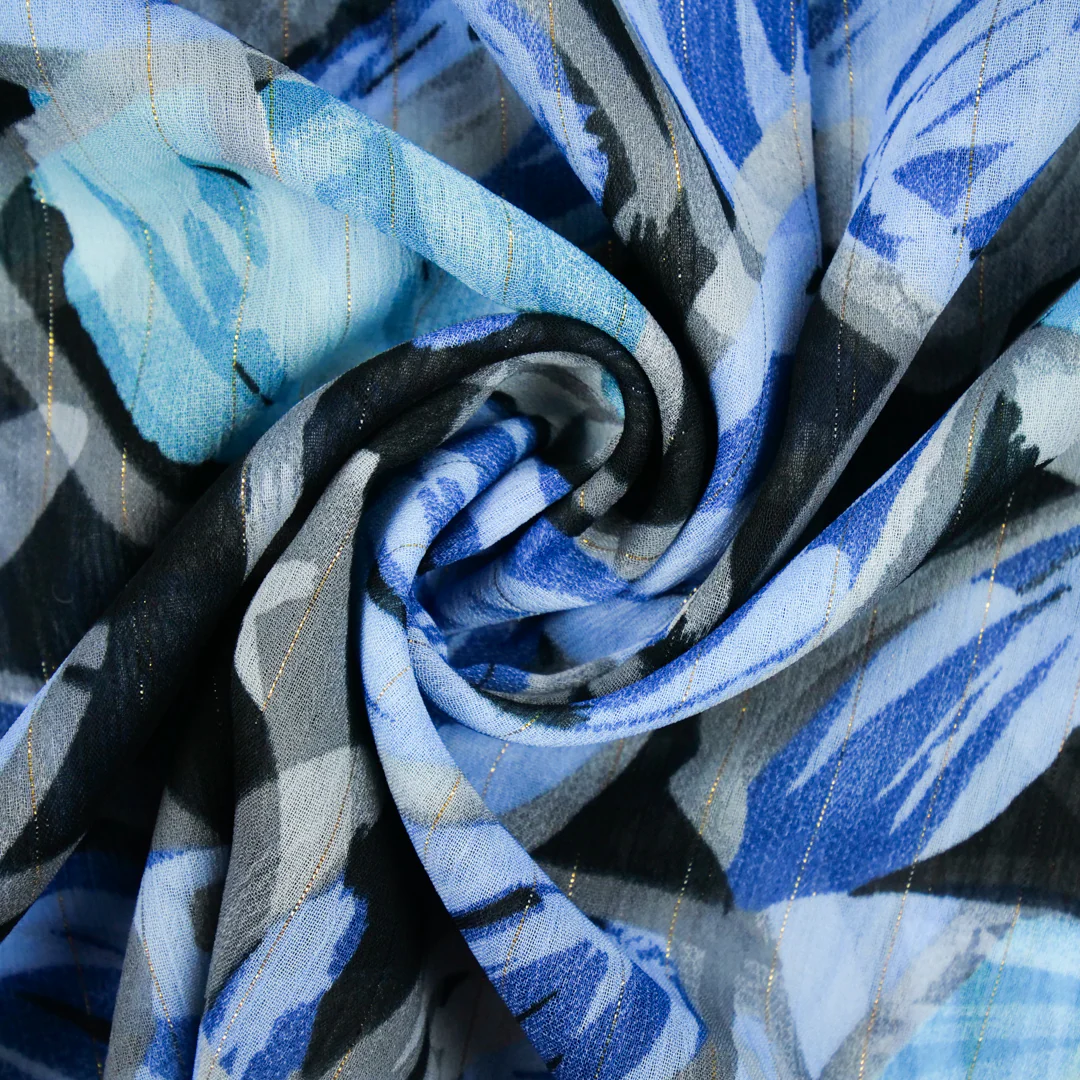 CANNES - METALLIC PRINTS - FLORAL ABSTRACT - Image 3