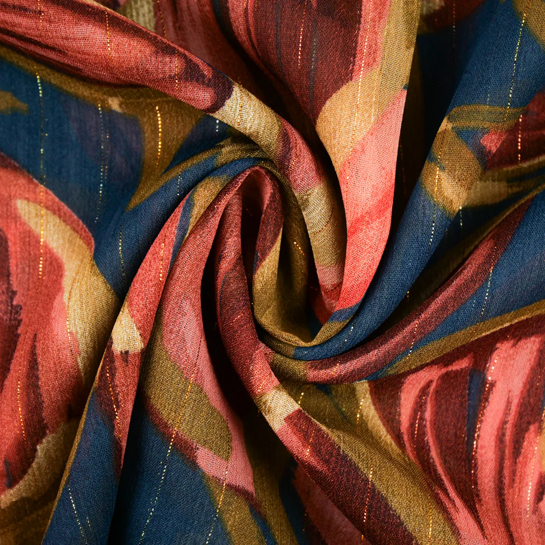 CANNES - METALLIC PRINTS - FLORAL ABSTRACT - Image 3