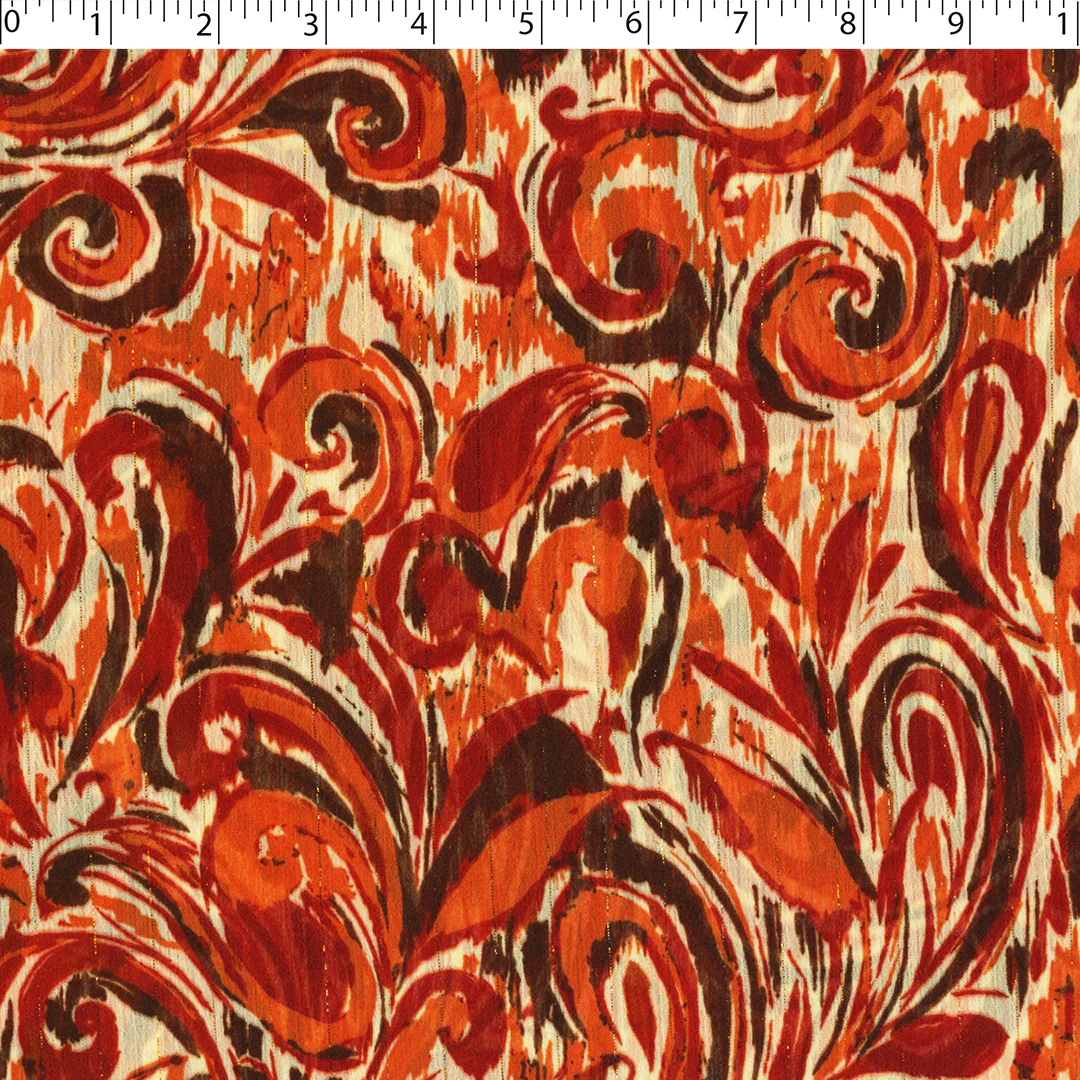 CANNES - METALLIC PRINTS - PAISLEY