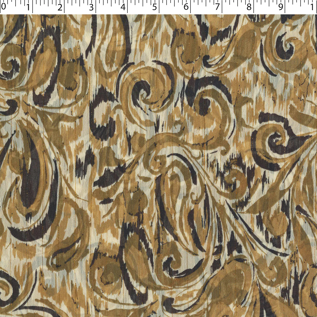 CANNES - METALLIC PRINTS - PAISLEY