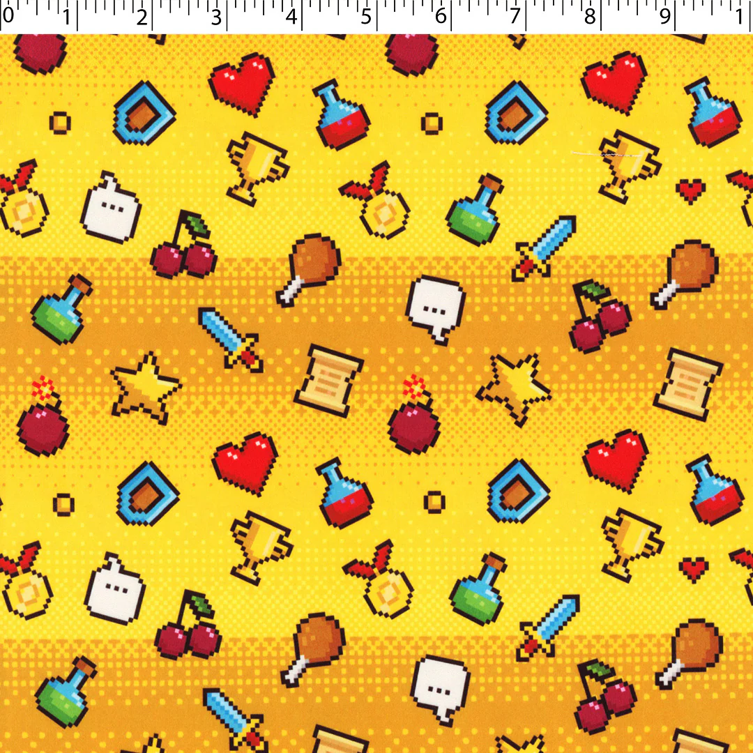 CHARLIE - KNIT PRINTS - DIGITAL CHERRIES / HEARTS