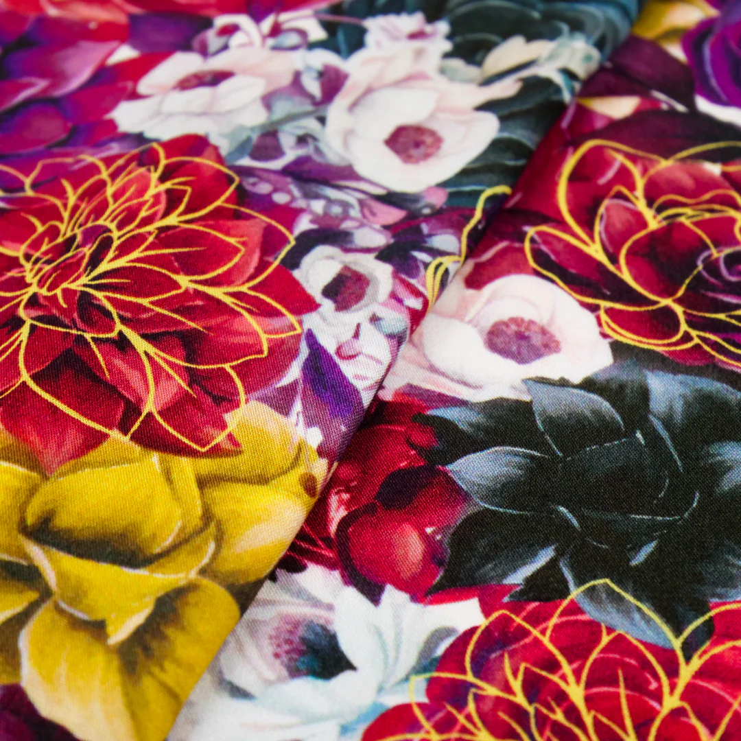 CHARLIE-RAYON POPLIN PRINTS-BOTANICAL FLORAL - Image 3