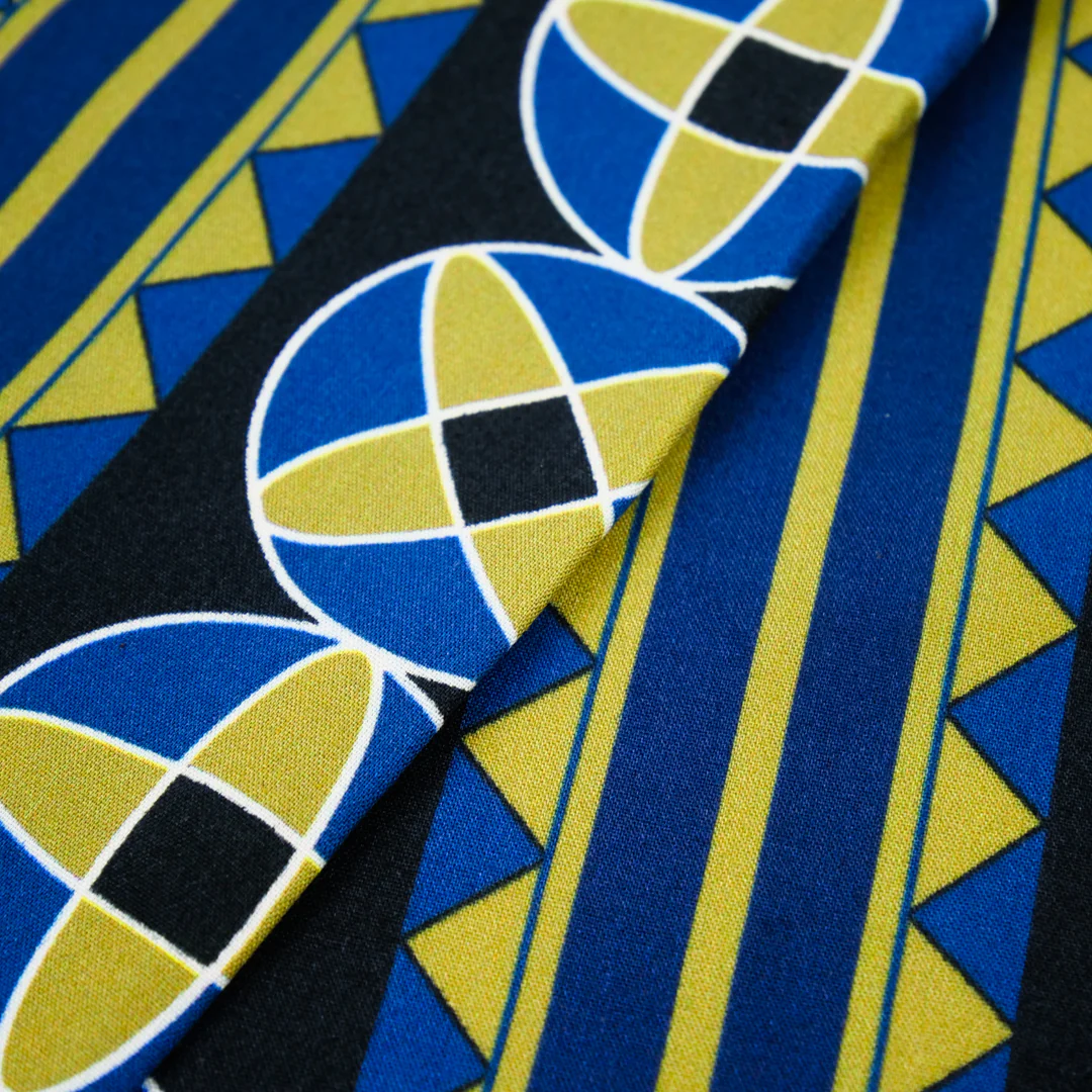 CHARLIE-RAYON POPLIN PRINTS-GEOMETRIC STRIPE - Image 3