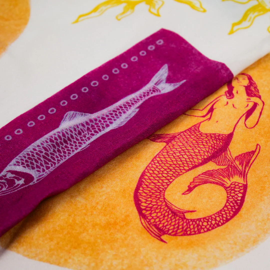 CHARLIE-RAYON POPLIN PRINTS-SARDINES / MERMAIDS - Image 3